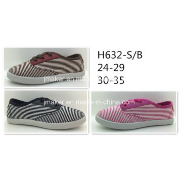 Chaussures décontractées en toile de tissu à rayures (H632-S &amp; B)